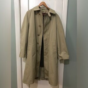 Excellent imperial by haggar vintage tan men trench coat size 38R